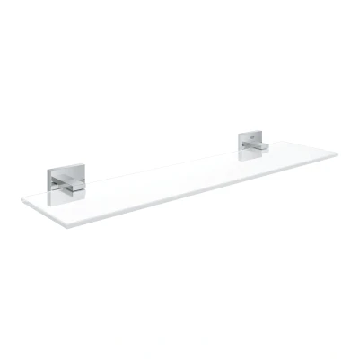 Imagen de GROHE Start Cube QuickFix Estanteria de baño cristal 53cm, cromo, para pegar (pegamento QuickGlue A2) o atornillar, ref. 41109000