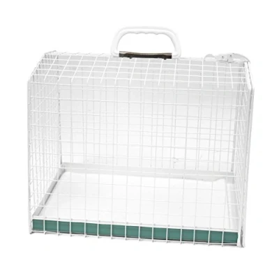 Imagen de Croci Cable Carrier Cesta de Transporte Alambre, Metal, Blanco, 45 cm L x 35 W 41 H