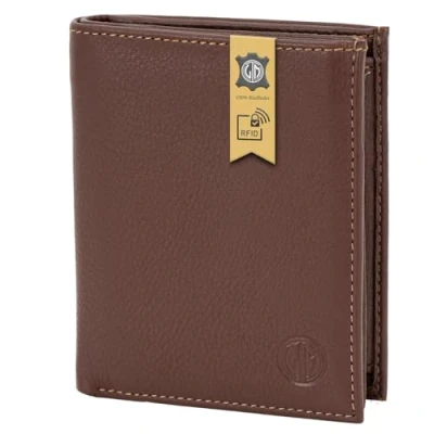 Imagen de LINDENMANN Cartera para hombre, piel de vacuno, color marrón