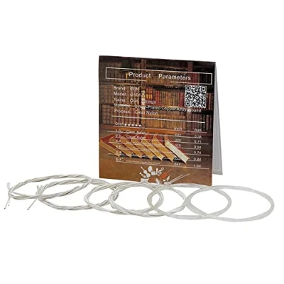 Imagen de Juego de Cuerdas Oud, Aleación Cobre Chapadas en Nylon y Plata para Piezas Accesorias Oud(11 cuerdas)