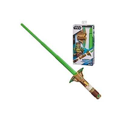 Imagen de Star Wars Lightsaber Forge Yoda Juguete Sable de luz Verde Extensible para niños 4 años en adelante