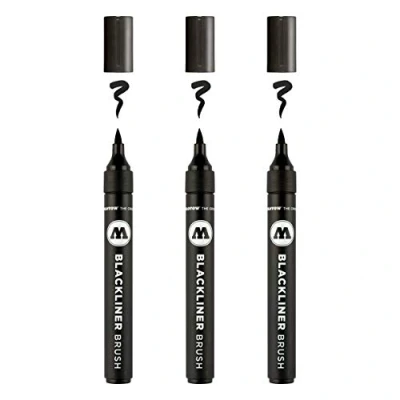 Imagen de Molotow 703212 Rotulador, Negro, 3 unidades