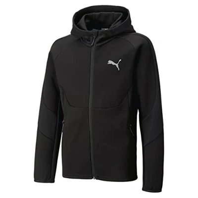 Imagen de PUMA Sudadera con Capucha Evostripe Cremallera Completa B Sudor, Niños, Negro Black, 128