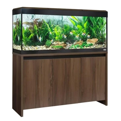 Imagen de Kit Acuario con iluminación LED Bluetooth Fluval Roma, 240 l, Nogal, 18182