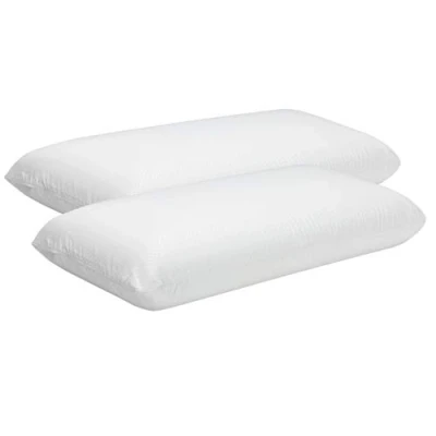 Imagen de Pikolin Home Pack 2 Unidades Almohada Viscoelástica de Hotel Hipoalergénica, Doble Funda, Firmeza Alta, para Dormir Lado, Transpirable y Suave, 90x35 cm
