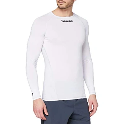 Imagen de Kempa Attitude Longsleeve Camiseta de Entrenamiento, Hombre, Blanco, M