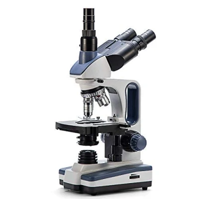 Imagen de SWIFT Microscopio trinocular Compuesto SW350T,40X 2500X, de Laboratorio para investigación con oculares Gran Angular 10X / 25X, Condensador abono mecánico, Compatible cámaras