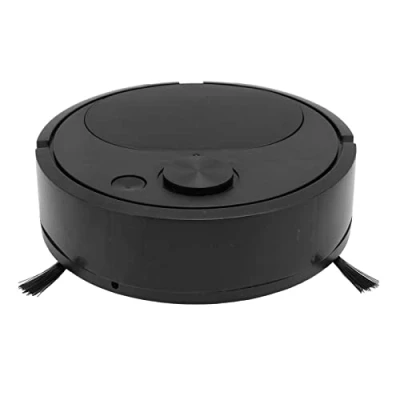 Imagen de Luqeeg Aspirador Robot, Robot de Barrido Inteligente con Carga USB, Aspiradora Barredora Succión Fuerte Evitación Automática para Pisos Madera, Pelo Mascotas y Azulejos (Negro)