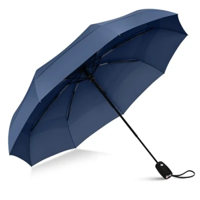 Imagen de Repel Umbrella Paraguas Plegable Antiviento Pequeño Mini Automático Resistente al Viento y la Lluvia, Perfecto para el Coche, Golf Viaje (Rojo)