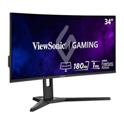 Imagen de ViewSonic VX3418 2KPC Monitor VA 34&quot; QHD, Curvo 1500R, 144hz, 1ms MPRT, Adaptive Sync, 2 HDMI, DisplayPort, Altavoces, pie Ajustable en Altura