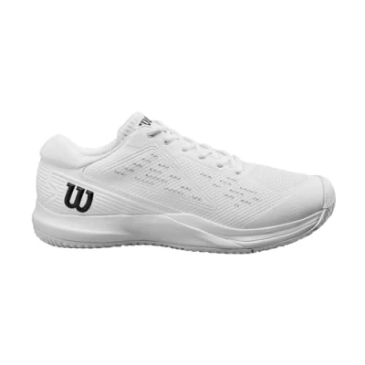Imagen de Wilson Rush Pro Ace, Tennis Shoe Hombre, White/White/Black, 42 EU