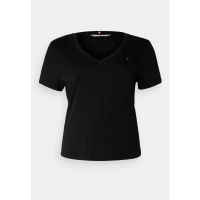 Imagen de Tommy Hilfiger Curve SLIM CODY Camiseta básica, Mujer, Talla: 50, Black