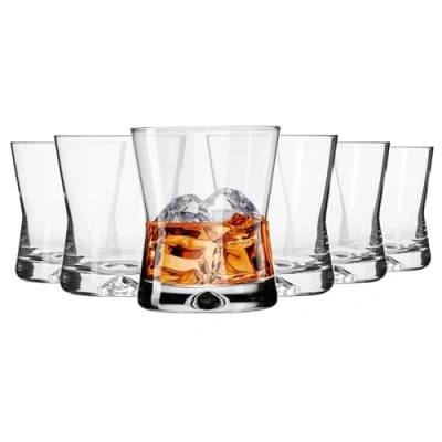 Imagen de KROSNO Vasos de whisky Juego 6 290 ML Colección X line Perfecto para el hogar, restaurantes y fiestas Apto lavavajillas