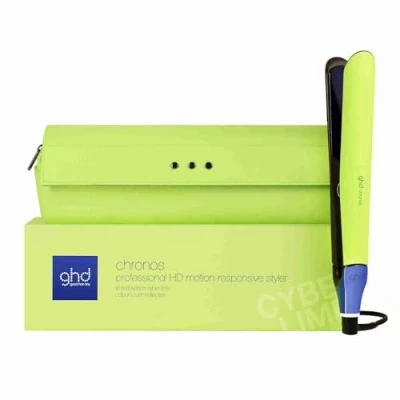 Imagen de ghd chronos Colour Crush plancha de pelo profesional, lisos, rizos y ondas alta definición, 3 veces más rápida, tecnología HD motion responsive, 185ºC, edición limitada 2024, color verde lima