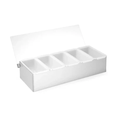 Imagen de HENDI Caja de ingredientes 5 recipientes 375x140x(H)90 mm