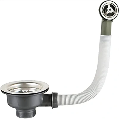 Imagen de Qrity Fregadero de Cocina 114 mm Colador Cesta 1½ &quot;Desagüe y Rebosadero, para Acero Inoxidable