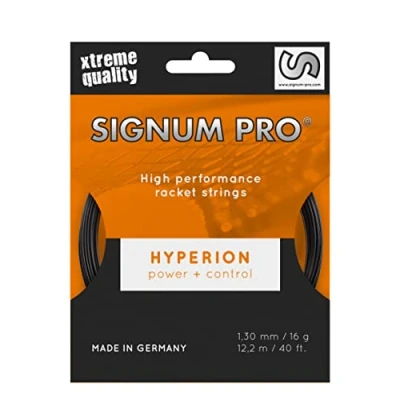Imagen de Signum Pro Hyperion Garniture Cordaje de Tenis Negro, Hyperion, Negro
