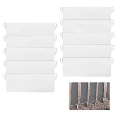 Imagen de Persiana Vertical Contrapeso Cortina 10 PCS Accesorios para Cortinas Verticales, Contrapesos 89mm, Tablillas de Blanco