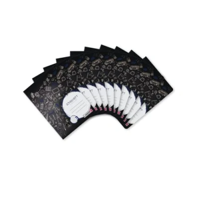Imagen de Landre 100050069 Cuaderno (A5, 16 hojas, línea nº 3 con margen, 80 g/m2, sin madera, 10 unidades, modelos surtidos)