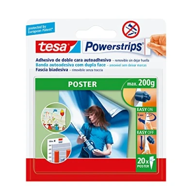 Imagen de Pack de 20 tiras adhesivas tesa Powerstrips