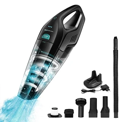 Imagen de Cecotec Aspirador de Mano Conga Immortal ExtremeSuction 22,2 V Hand. Potente. para sólidos y líquidos. Tecnología ciclónica. Accesorios casa Coche. Autonomía 25 Minutos.