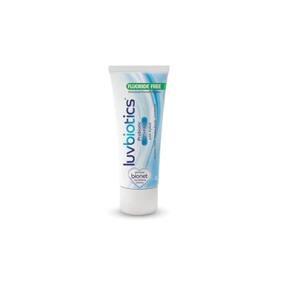 Imagen de Luvbiotics Pasta de dientes original con probióticos orales y xilitol Promotes Healthy Oral Microbiome for Fresh Breath, Gums &amp; Teeth Free from Fluoruro, SLS, Parabens, Artificial