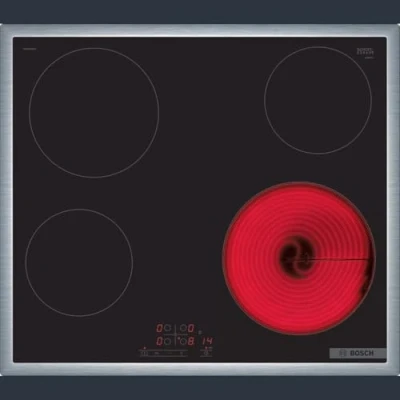 Imagen de Bosch Serie 4 PKE645BB2E Hob Black Built in Ceramic zone(s)