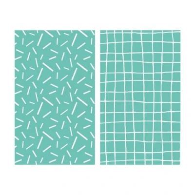 Imagen de Craftelier Set de 2 Mini Carpetas Embossing Fiesta Textura para Scrapbooking y Manualidades Compatible con Máquinas Minty Cut, Sizzix Big Shot, Evolution, Revolution 7,64 x 12,62 cm