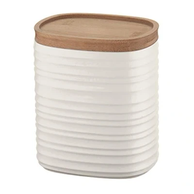 Imagen de Guzzini Tierra Tarro, Plástico Reciclado y bambú, Blanco Leche, M