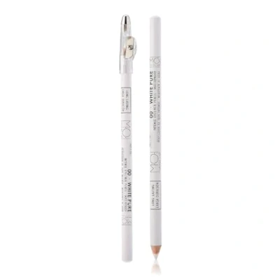 Imagen de Moi Profesional Lapiz Blanco Uso Perfilador de Ojos O para Marcaje Piel Esp. Láser 00·White Pure Largo con Sacapuntas M·O·I Professional 1 Unidad 100 g