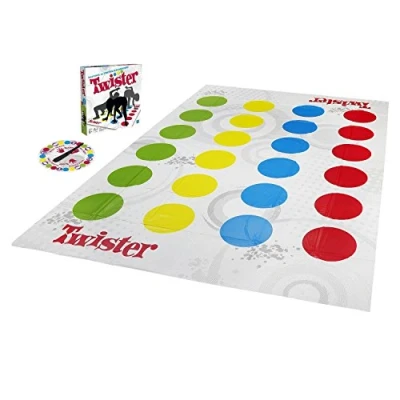 Imagen de Hasbro Gaming Twister, juego de suelo (versión en inglés)