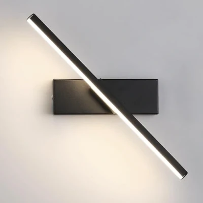 Imagen de Jadssox Aplique de pared moderno Luz LED Lámpara lineal Apliques ajustables Accesorio iluminación Tira larga Luces tocador Bañador interior para sala estar