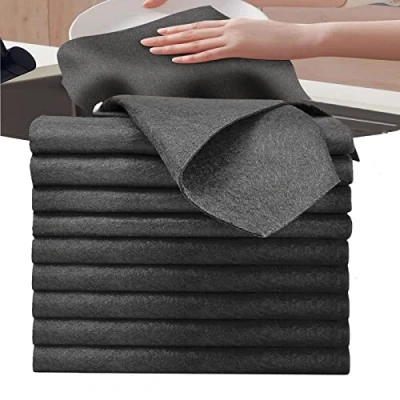 Imagen de Onezebra Paño de Limpieza Mágico,10 Piezas Espesado Magico Cristales, Cristales Limpiacristales Trapo Microfibra Reutilizable Sin Rayas para Baño Cocina Coche Vidrio