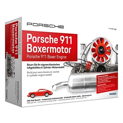 Imagen de FRANZIS Porsche 911 Boxermotor Model Engine Kit, Color Transparent, One Size (67140 0)