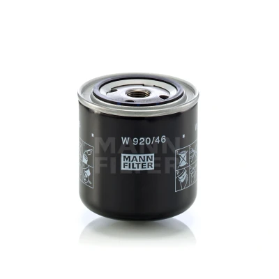 Imagen de MANN FILTER W 920/46 Filtro de aceite 3/4 16 UNF 1B con válvula bloqueo retorno enroscable