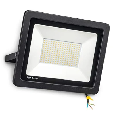 Imagen de Popp® Floodlight LED Foco Proyector Negro para Exterior 150W luz neutra 4000K Eficiencia Luminosa 100LM/W Protección contra Sobrevoltajes Resistente al Agua IP65 Negro. (4000K 150W)