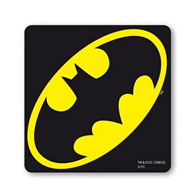 Imagen de Logoshirt Posavasos Batman Logotipo Coaster DC Comics Logo Superhéroe Diseño Original con Licencia