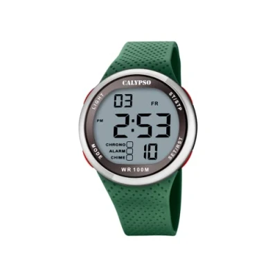 Imagen de CALYPSO Reloj Modelo K5785/5 de la colección Color Splash, Caja 44 mm Negro con Correa Caucho Verde para Caballero