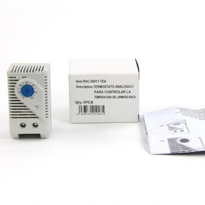 Imagen de Powergreen RAC 00011 TEA Termostato Analógico para Controlar La Temperatura del Armario Rack