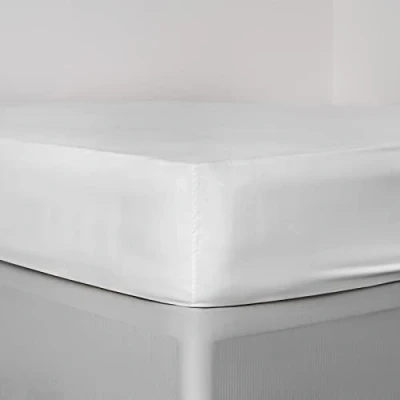 Imagen de Sábana bajera ajustable de lujo, microfibra, blanco, doble