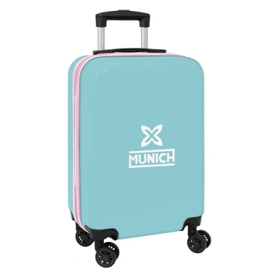 Imagen de Munich Heaven Trolley de Cabina 20 Pulgadas, Maleta con Ruedas, Candado Seguridad, Ligera, 34.5x20x55 cm, Color Celeste