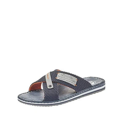 Imagen de Rieker Frühjahr/Sommer 21539, Mules Hombre, Azul (Navy/Grigio 14), 40 EU