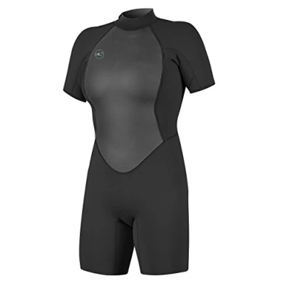 Imagen de O&#039;Neill Wetsuits Reactor II Muelle de Cremallera Trasera Traje Neopreno, Mujeres, Negro, 32