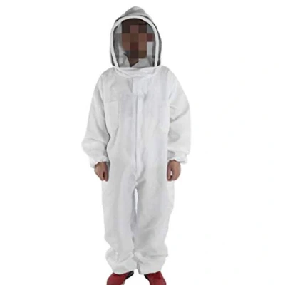 Imagen de LTBEE traje de apicultor profesional apicultura, espacio blanco con velo autoportante para los cuidadores abejas