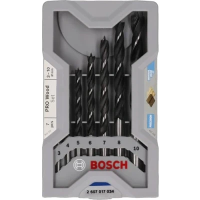 Imagen de Coffret 7 forets cylindriques pour bois 3 à 10 mm bosch 2607017034