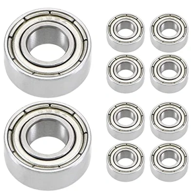 Imagen de 10 unidades 686 ZZ rodamientos rígidos de bolas, lubricados y sellados, para patines, electrodomésticos, maquinaria, industria (6 x 13 5 mm)