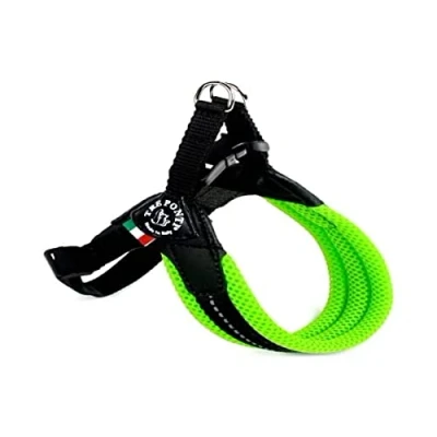 Imagen de TRE PONTI Easy Fit Mesh Classic Neon Arnés para Perro, Talla 4, Color Verde