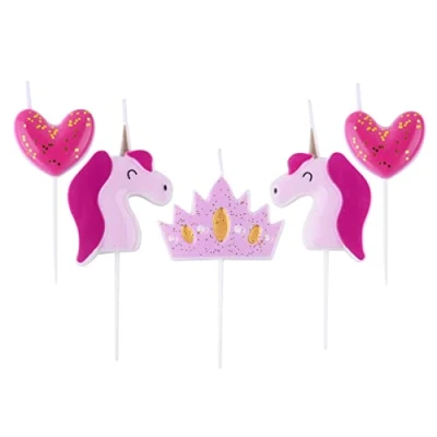 Imagen de PME Juego de Velas con Temática Princesa, Paquete 5