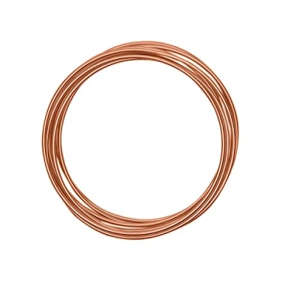 Imagen de Vaessen Creative Redondo Alambre de Aluminio, Naranja (Orange Copper), 300 x 3 cm,