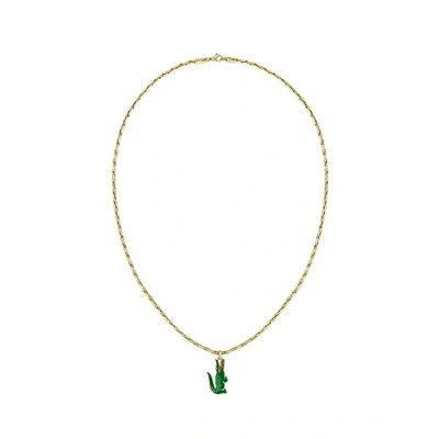 Imagen de Lacoste Unisex Collar goldcoloured/green, Talla: One Size, Gold coloured/green